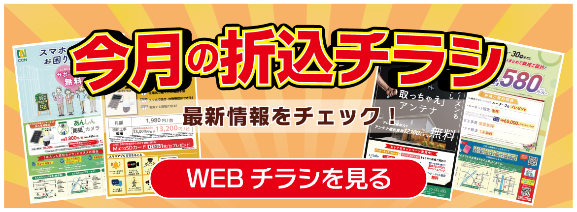 今月の折込チラシ