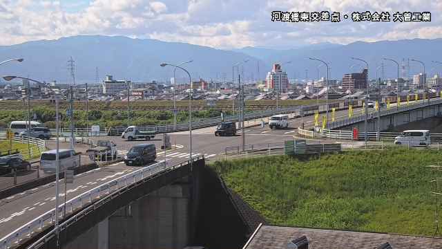 河渡橋東交差点・株式会社 大菅工業