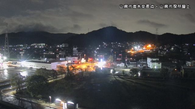 山県市髙木交差点・山県市役所屋上